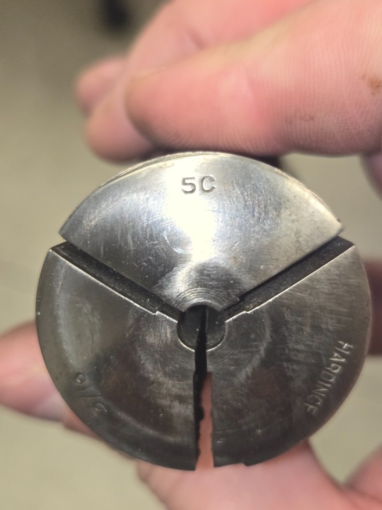 Hardinge - 5C Collet 3/16" Round w/External threads - Good condition