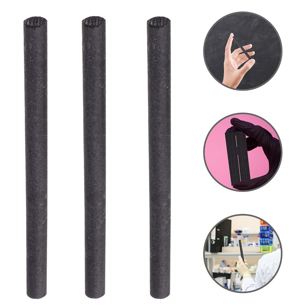 12Pcs Graphite Rod Diameter Electrode for Melting Mixing Applications
