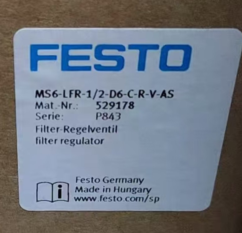 1PC FESTO MS6-LFR-1/2-D6-CRV-AS 529178 Filter Pressure Reducing Valve