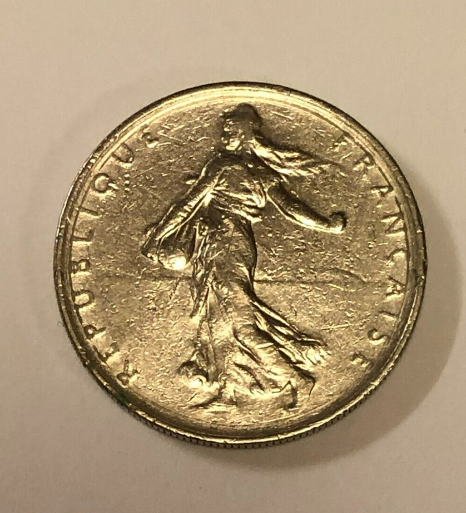 1 Franc French Coin 1966