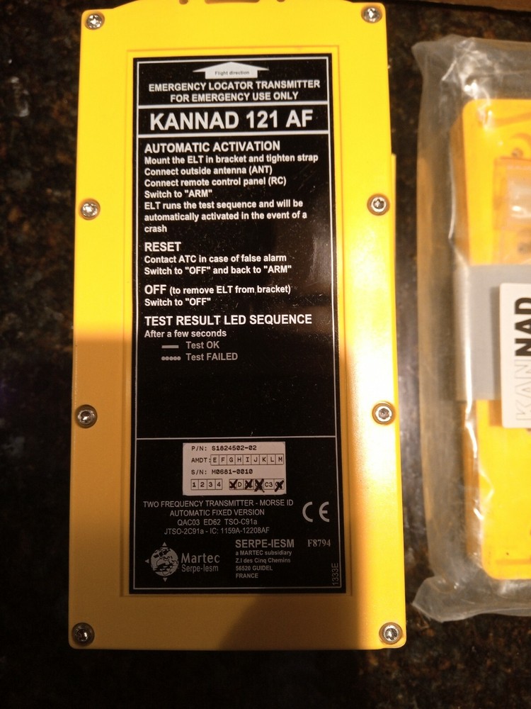 Kannad 121 AF NOS Unit And Bracket Only