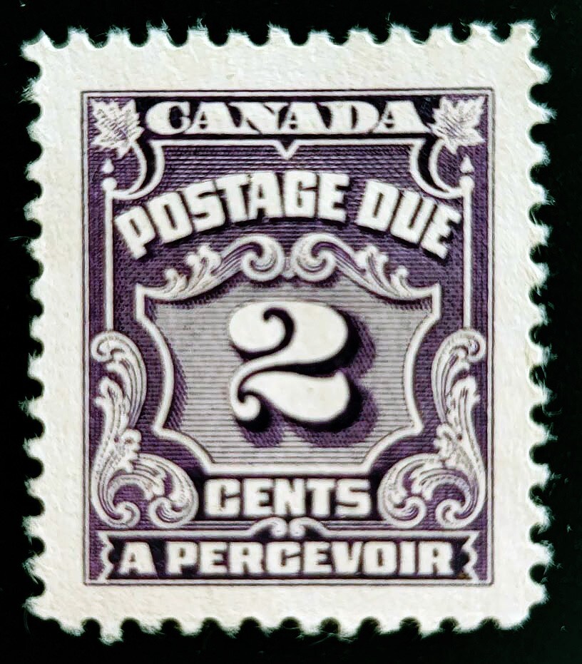 1935 Canada 2c violet Postage due stamp MH