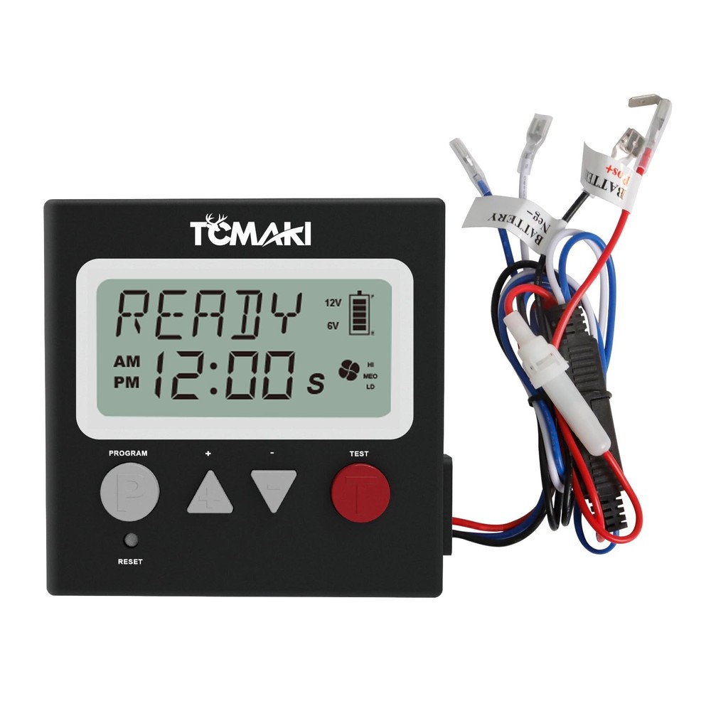 Game Feeder Digital Timer, Deer 3.5IN X X 075IN, Black
