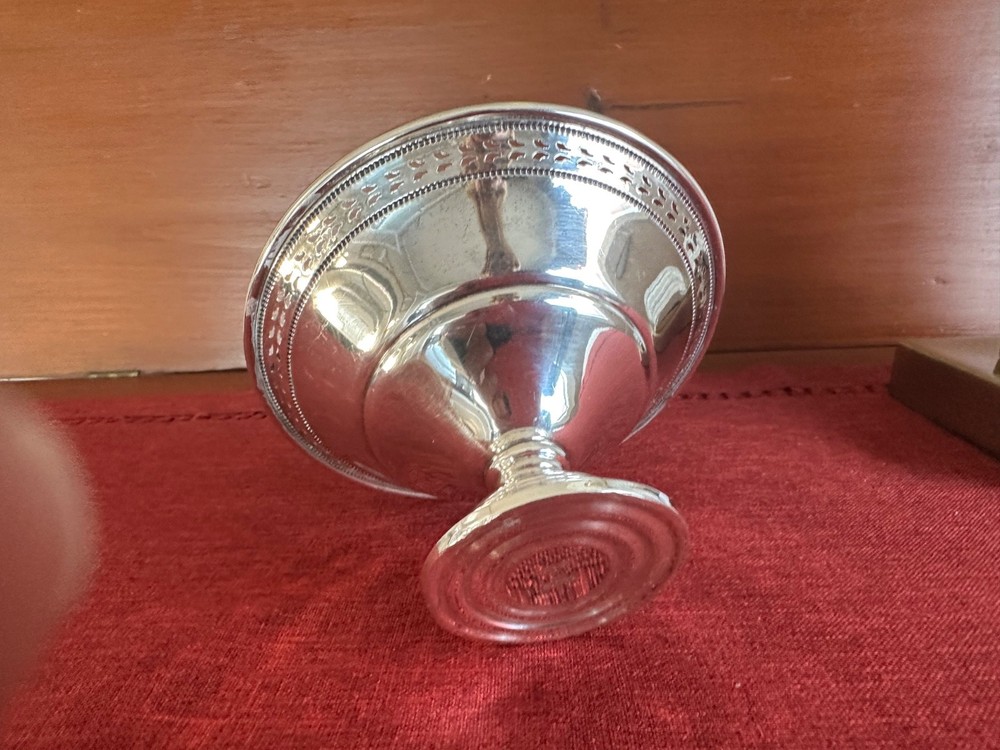 Antique El-Sil-Co Sterling Silver 2701 Cemented Base Compote