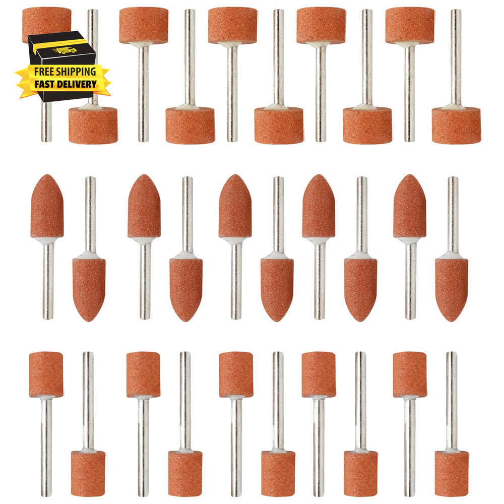 30Pcs Sanding Bits for Dremel Rotary Tool Grinding Stones Sanding Drill Bits wit
