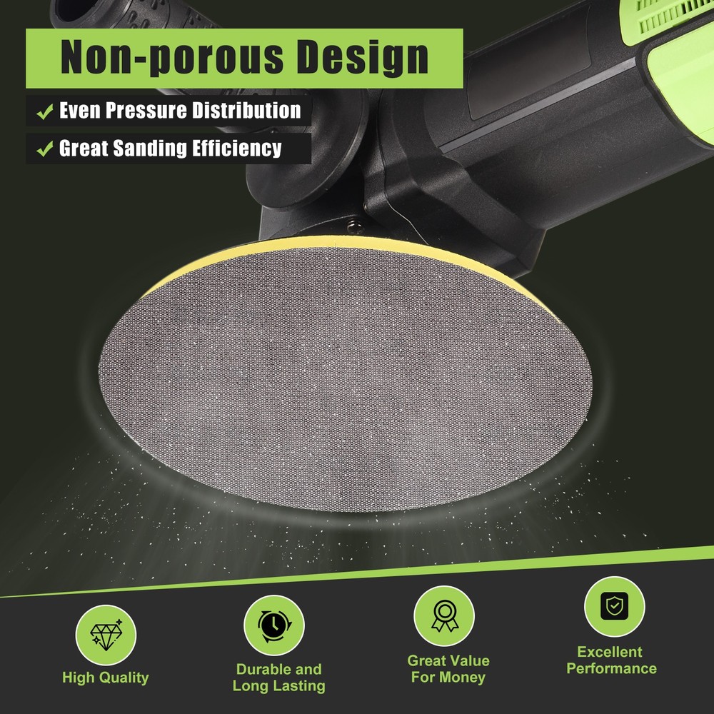 5 Pcs 8-7/8 Inch Grid Sanding Discs, 80 Grit Wall Sanding Discs