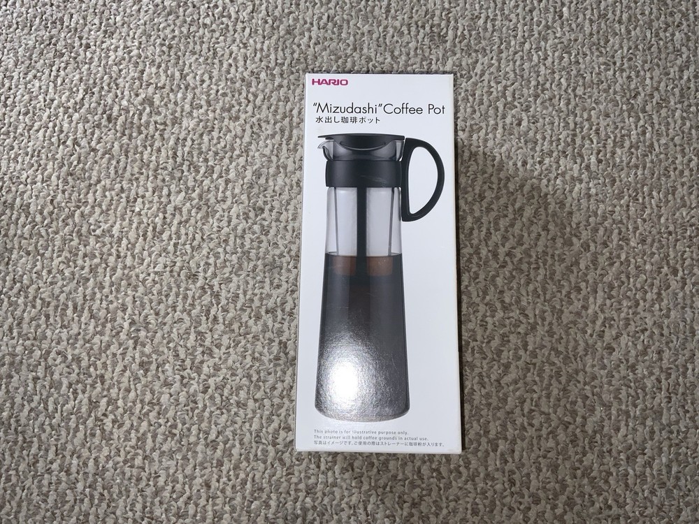 Mizudashi Coffee pot, new open box, black