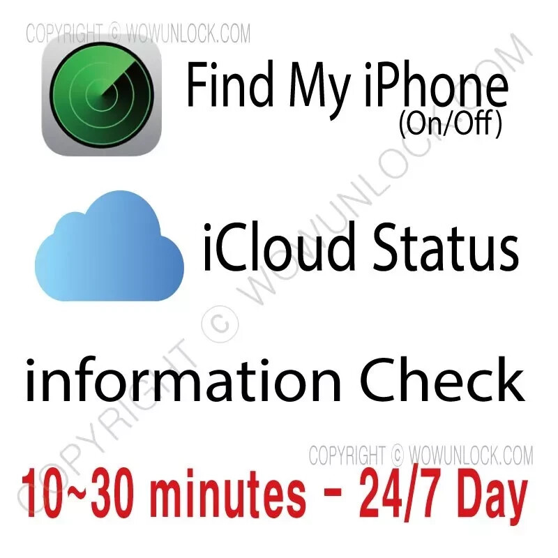 FAST iPhone info Check - Simlock / Carrier /Find My Iphone /iCloud Status