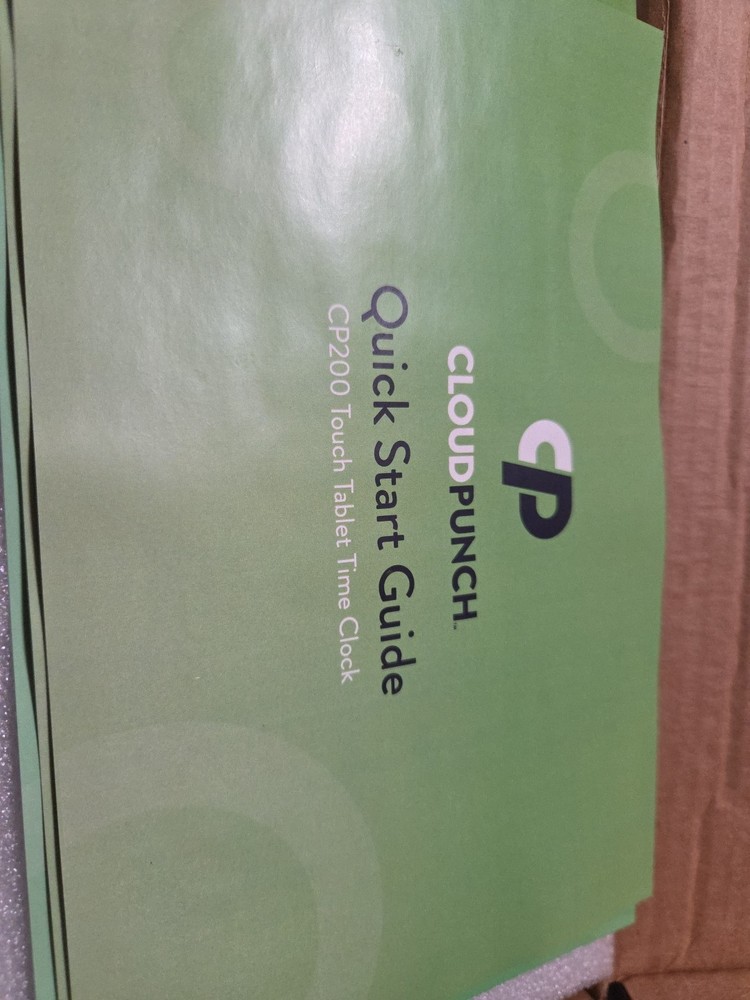 Acroprint CloudPunch CP200 Cloud-Connected Touchscreen Time Clock NEW