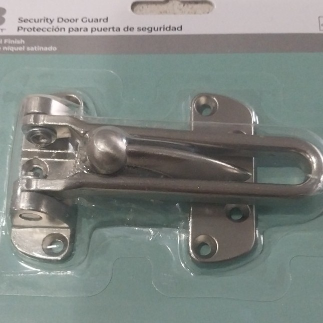 Satin Nickel Security Door Guard Silver Finish
