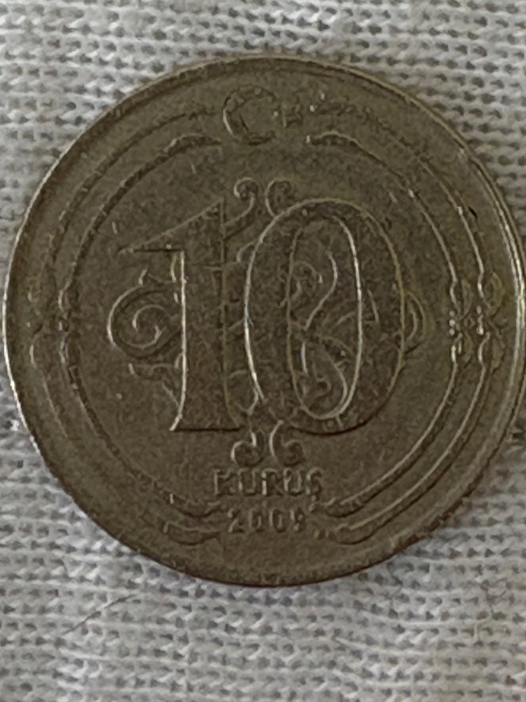 Coin, Turkey, 10 Kurus, 2009