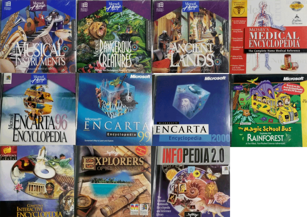 You Pick: Vintage PC Software - Encyclopedia & Reference, Windows 95/98/XP