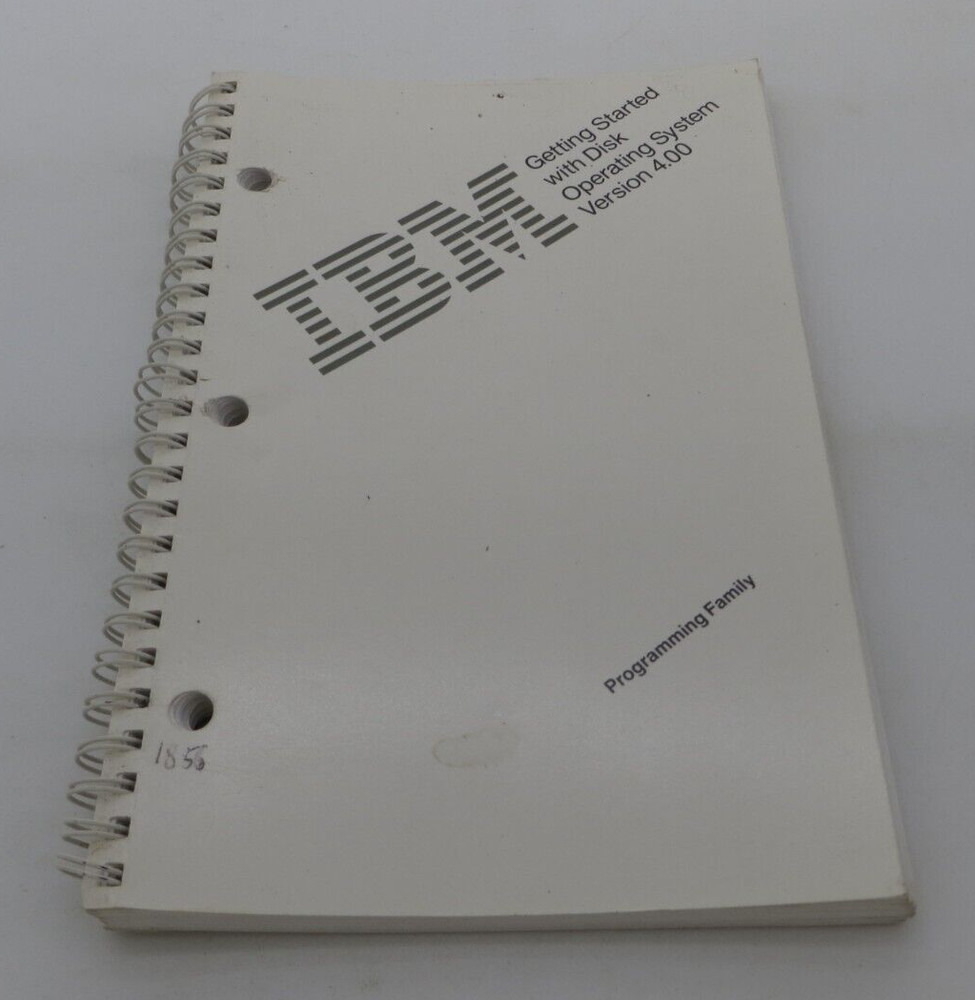 IBM Getting Started With Disk Operating System Version 4.00 Guide book manual