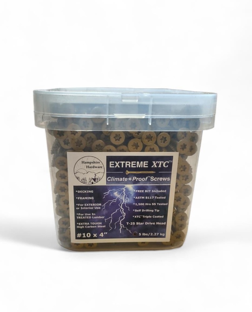 XTC™ Climate Proof™ Decking and Framing Screws #10 x 4"