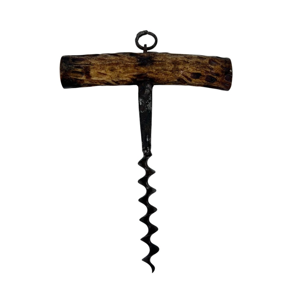 Vintage Antler Handle Corkscrew Rustic Bar Tool