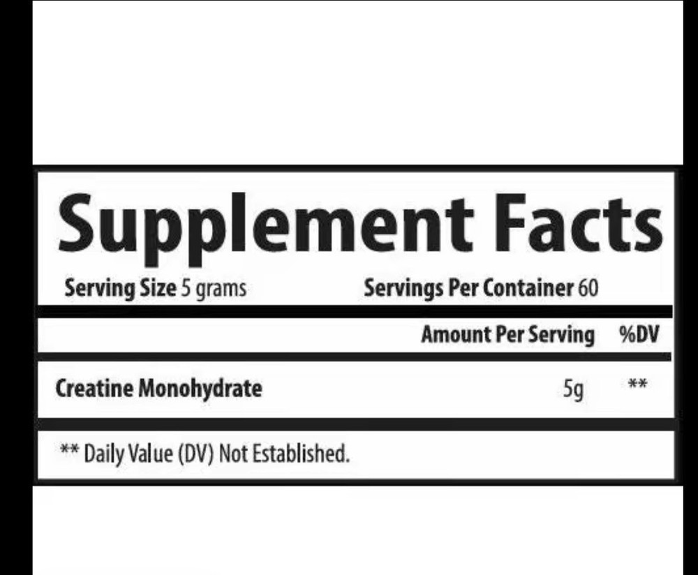 Creatine Monohydrate Powder for Strength Muscle Growth & Performance
