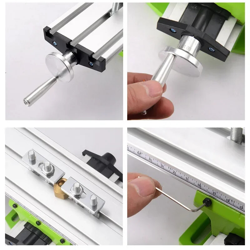 Functional Worktable Bench Drill Vise Fixture Milling Drill Table X and Y-axis