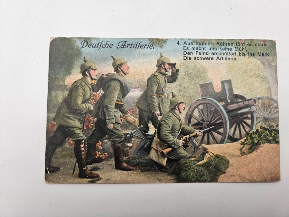 HA1930: Postcard German Artillery