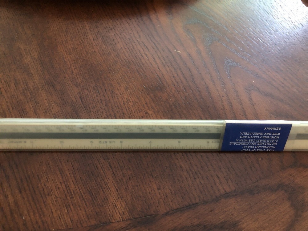 Pre-Owned Alvin 241P Professional Triangular Engineer Scale Plastic Germany