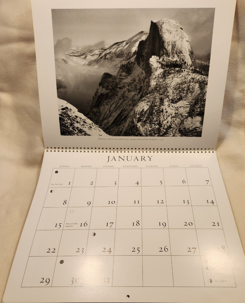 Ansel Adams 1995 Wall Calendar - Authorized Edition
