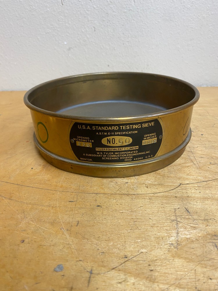 USA Standard Testing Sieve No. 60 8"
