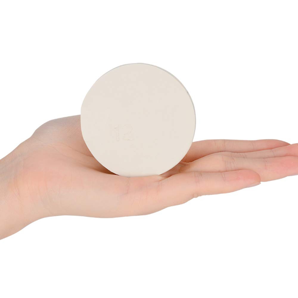 5 Pack 12# White Tapered Lab Seal Solid Rubber Stoppers 2.01x2.48 In