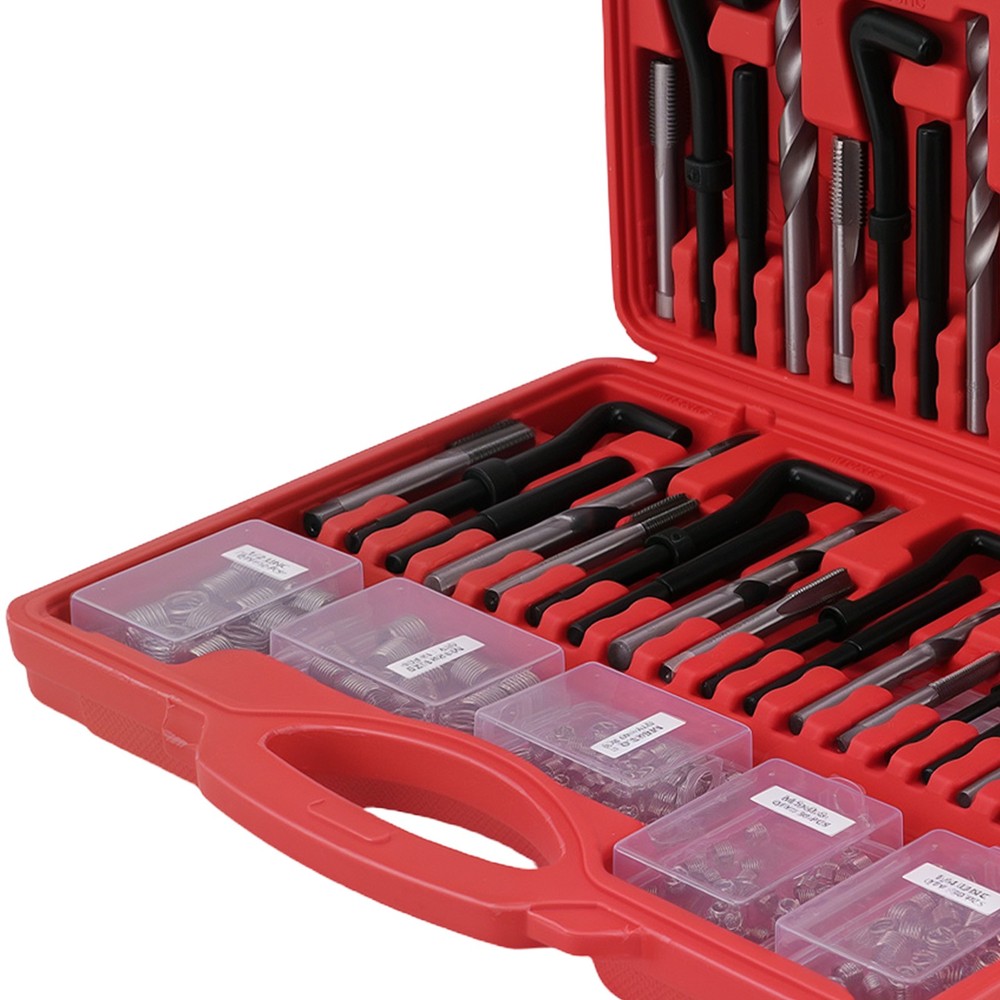338Pc Engine Thread Insert Repair Kit SAE Metric for Automotive Tool Set