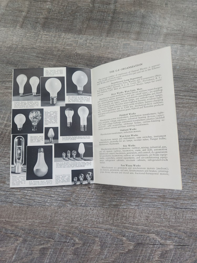 General Electric Brochure, 1937, PB