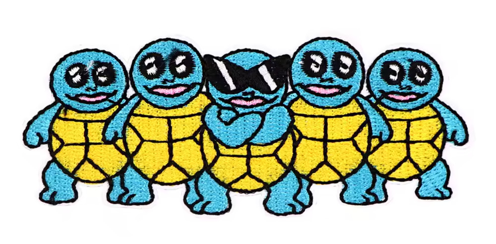 Pokémon Squirtle Squad - Embroidered Iron-On/Sew Patch