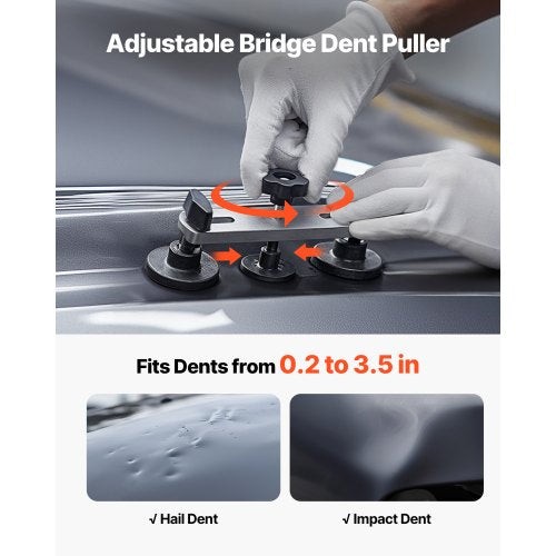 Dent Puller Kit 60 PCS Paintless Dent Removal Kit with Golden Lifter