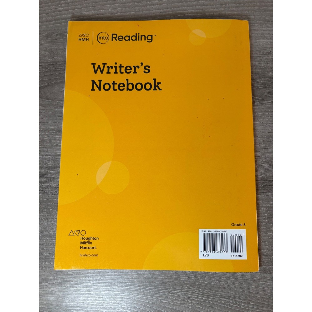 HMH Into Reading Writer's Notebook Grade 5 Workbook Student Edition