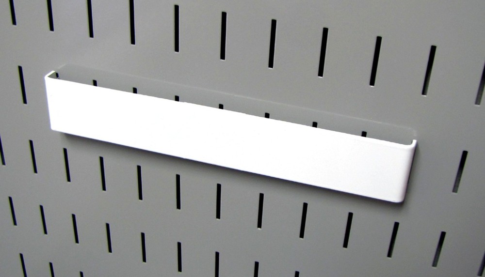 Pegboard Tool Holder 8in Accessory Hanger Bracket Pegboard Slotted Board White