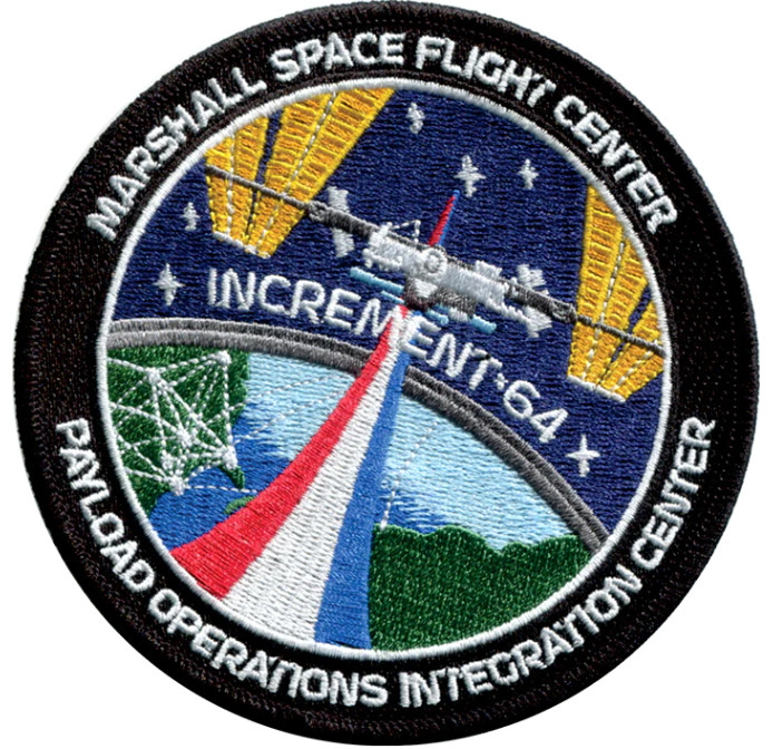 NASA Space Station Payload Operation 64 Embroidered Patch