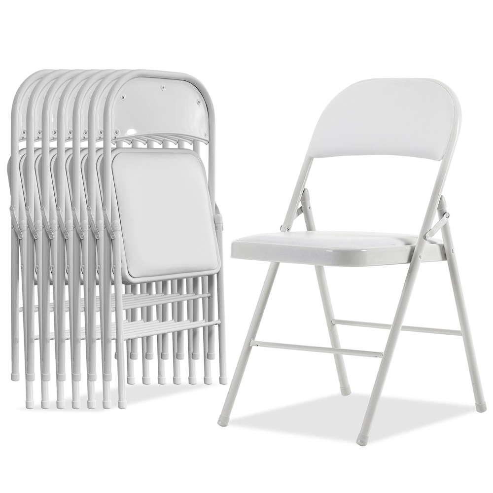 【Old Code：33292149】4pcs Elegant Foldable Iron & PVC Chairs for Convention
