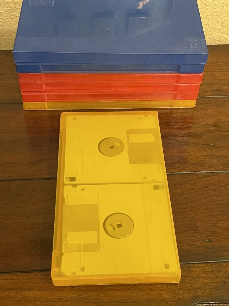 2 Vintage Plastic 3.5” Floppy Disk Storage Box