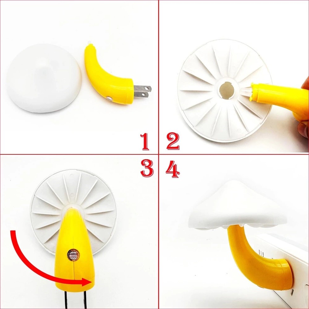 A Bugs Life Mushroom Night Light LED MINI Multi Color Changing