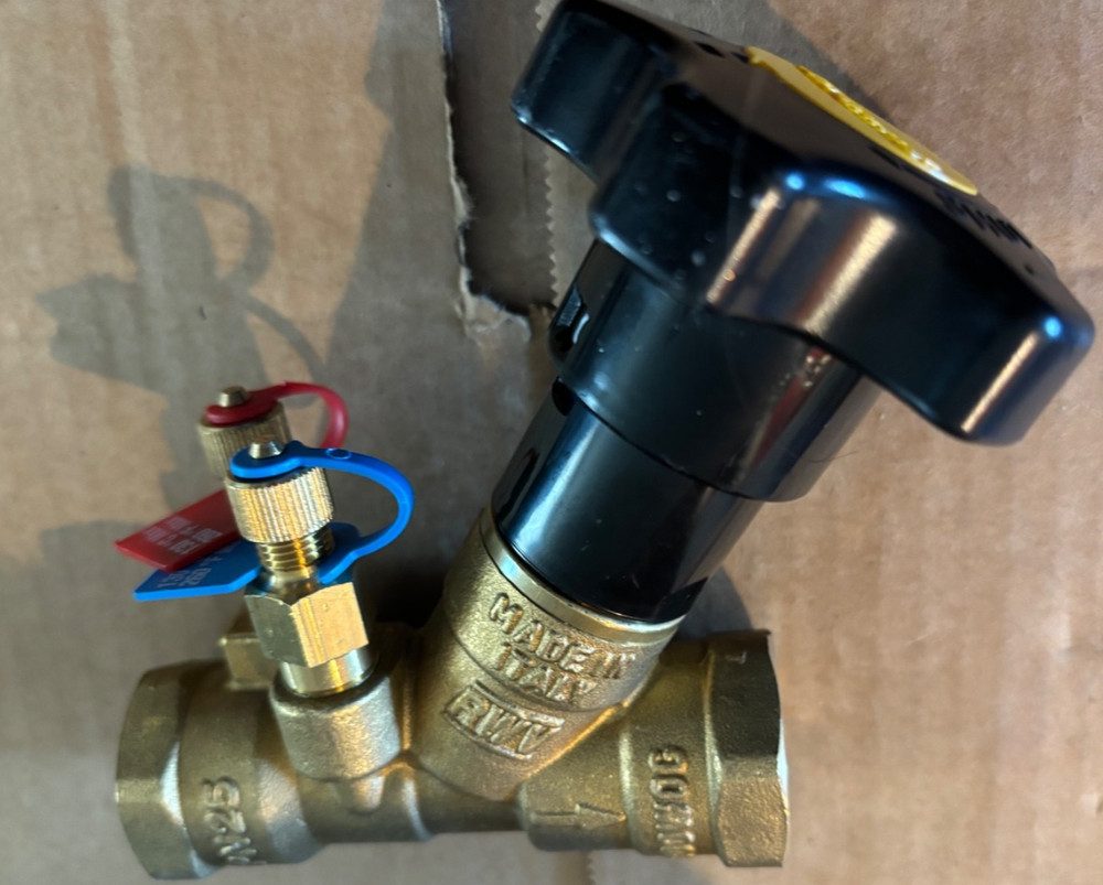 RWV Brass Fixed Orifice Static Balancing Valve 3/4 Female NPT 9517-3/4