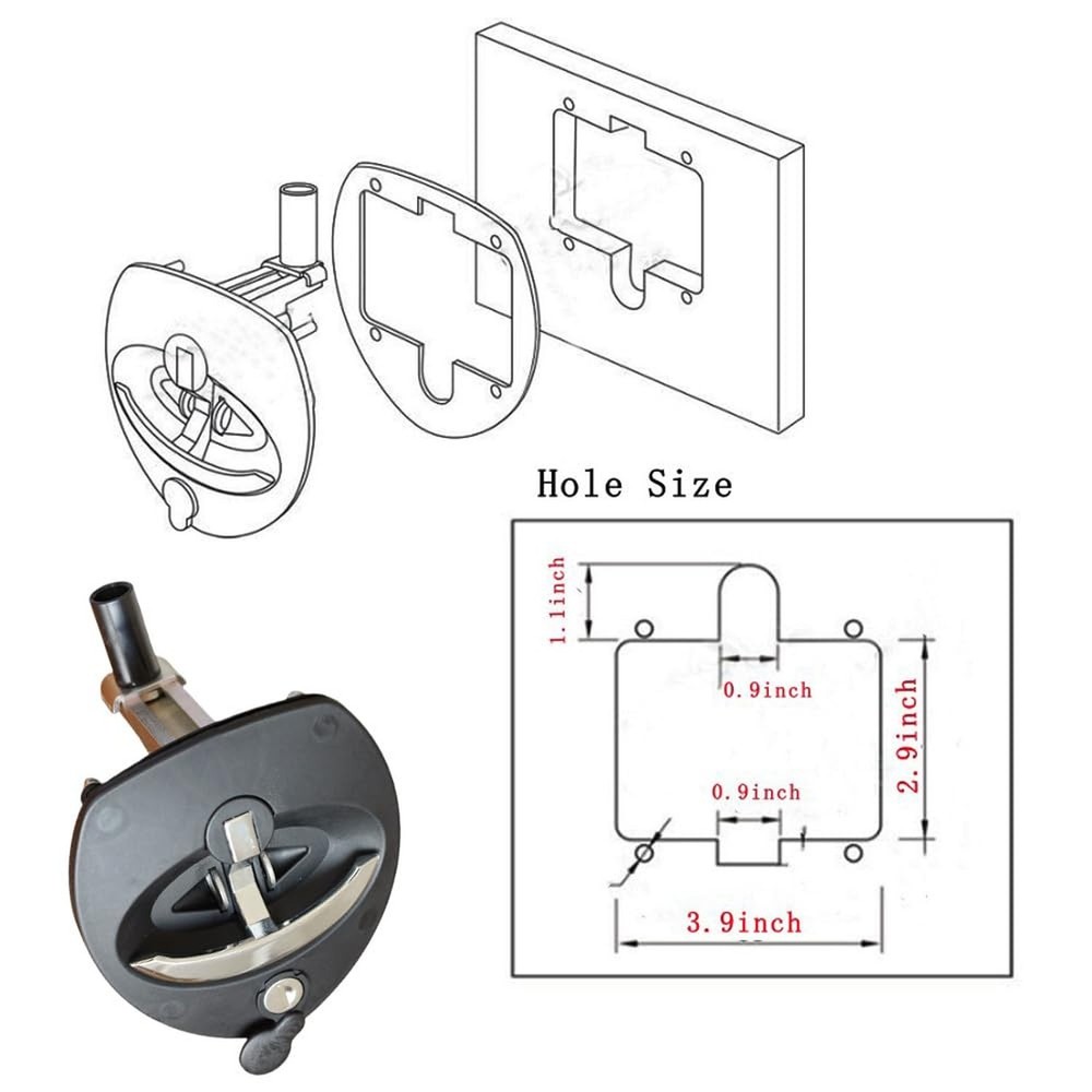 Single Point Compression Latch for Underbody Truck Tool Box Replacement Latch...