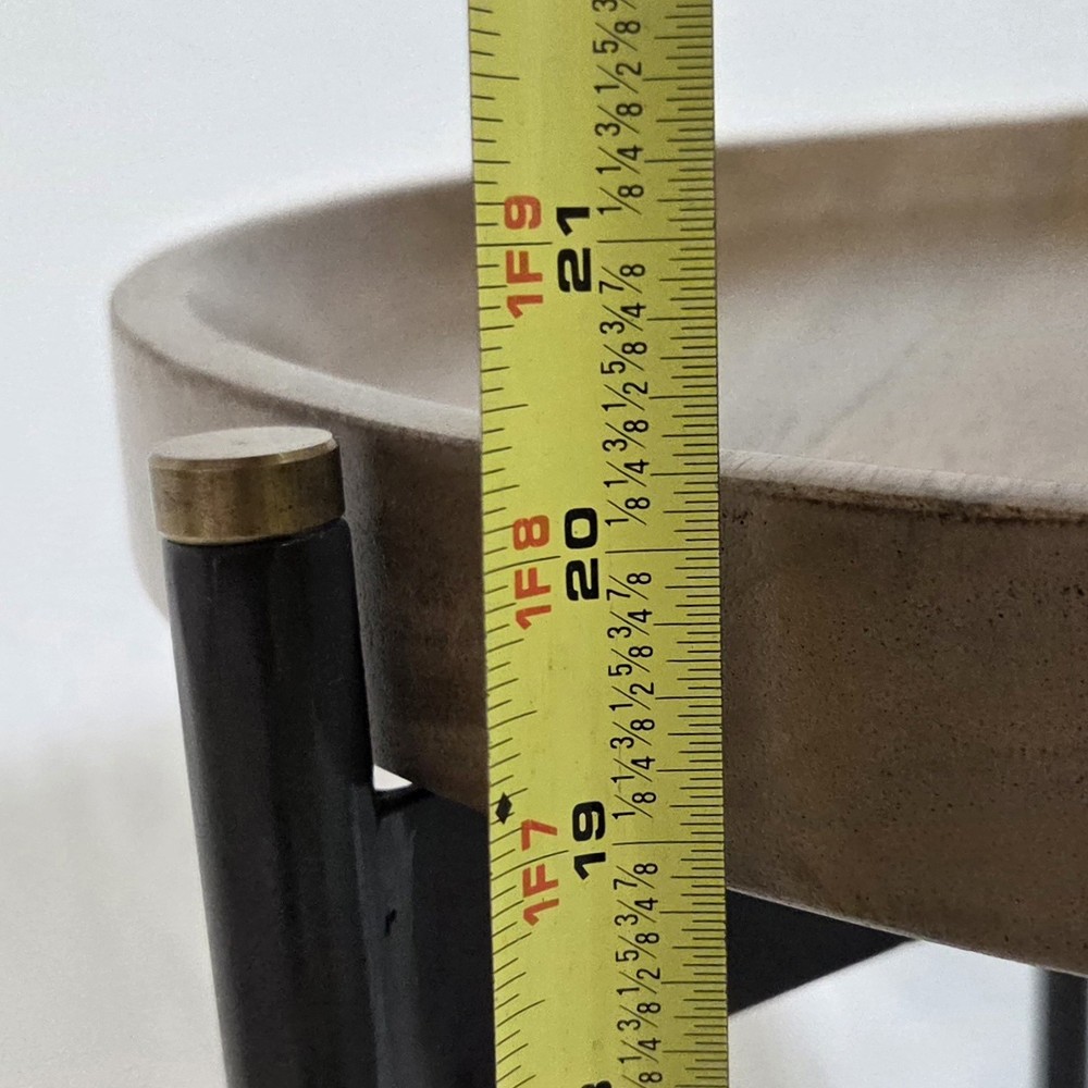 Poly & Bark Marquisa Mango Wood 20" Round Side Table