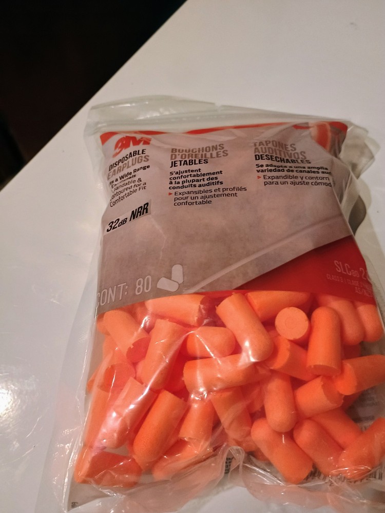 3M Orange Disposable Ear Plugs (80-Pack)