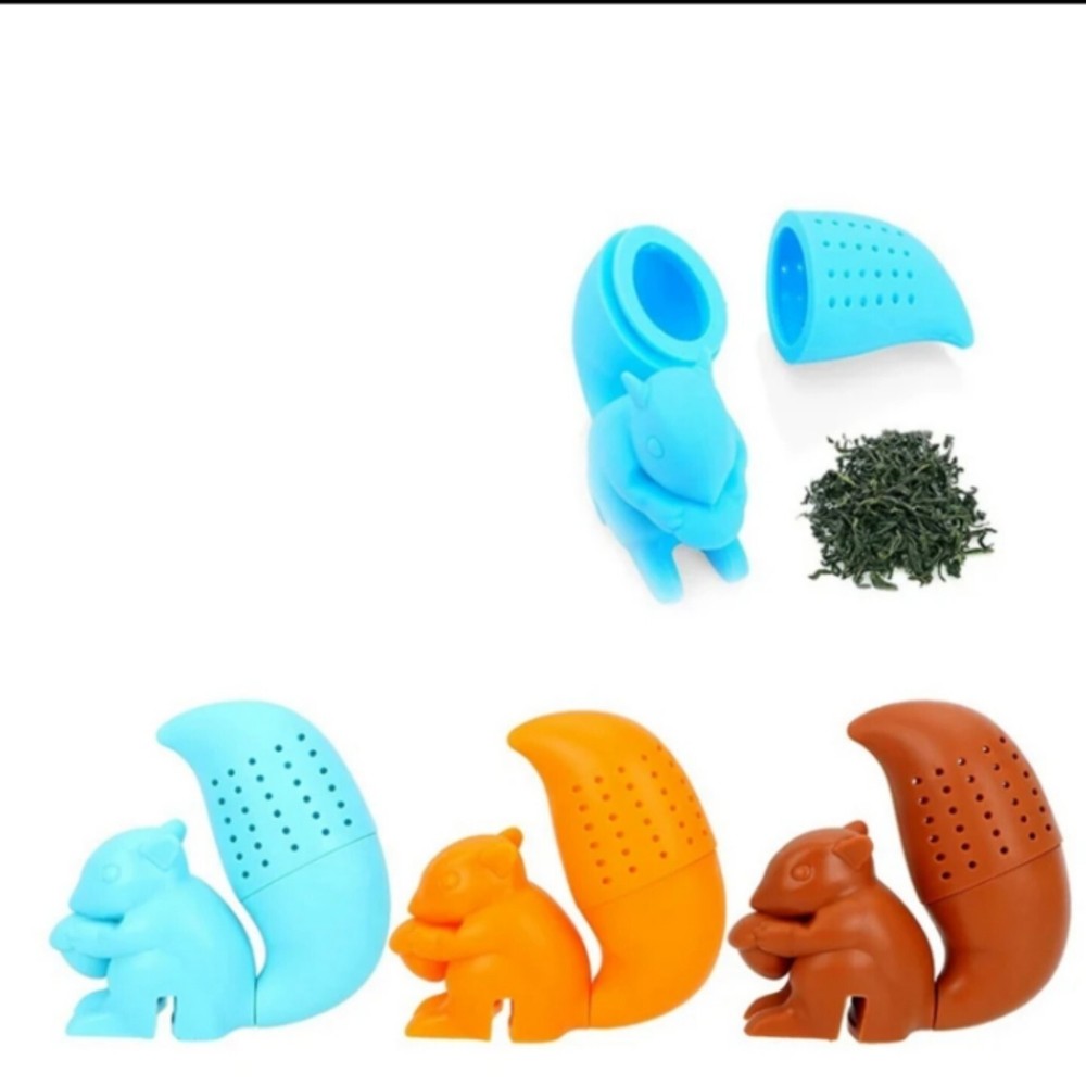 3 Pc Silicone Squirrel Tea Infuser Steeper Tea Strainer Tea Lovers Gift