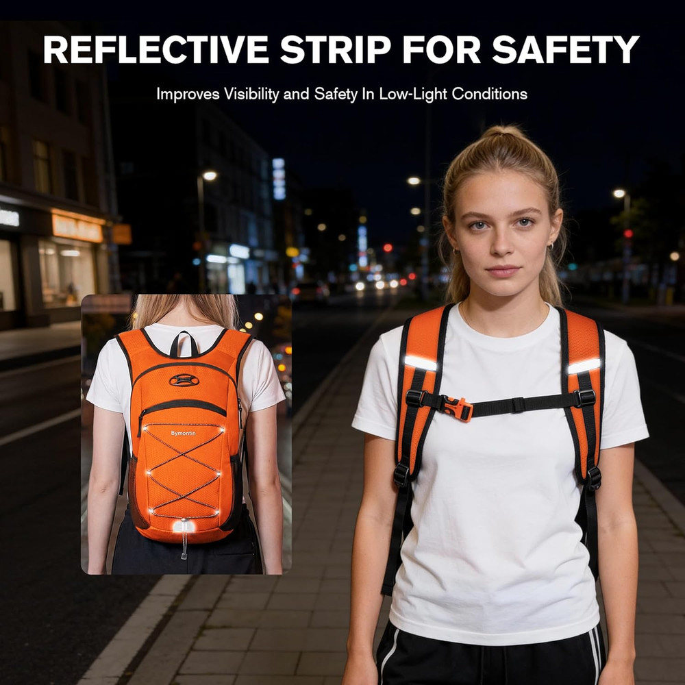 Ultra-Light Soft Daypack 15L/20L, Cushioned Breathable Back Panel Backpack, Ligh