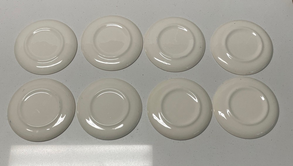 Blue Willow Unbranded Coffee Saucers (8) - 5 7/8”