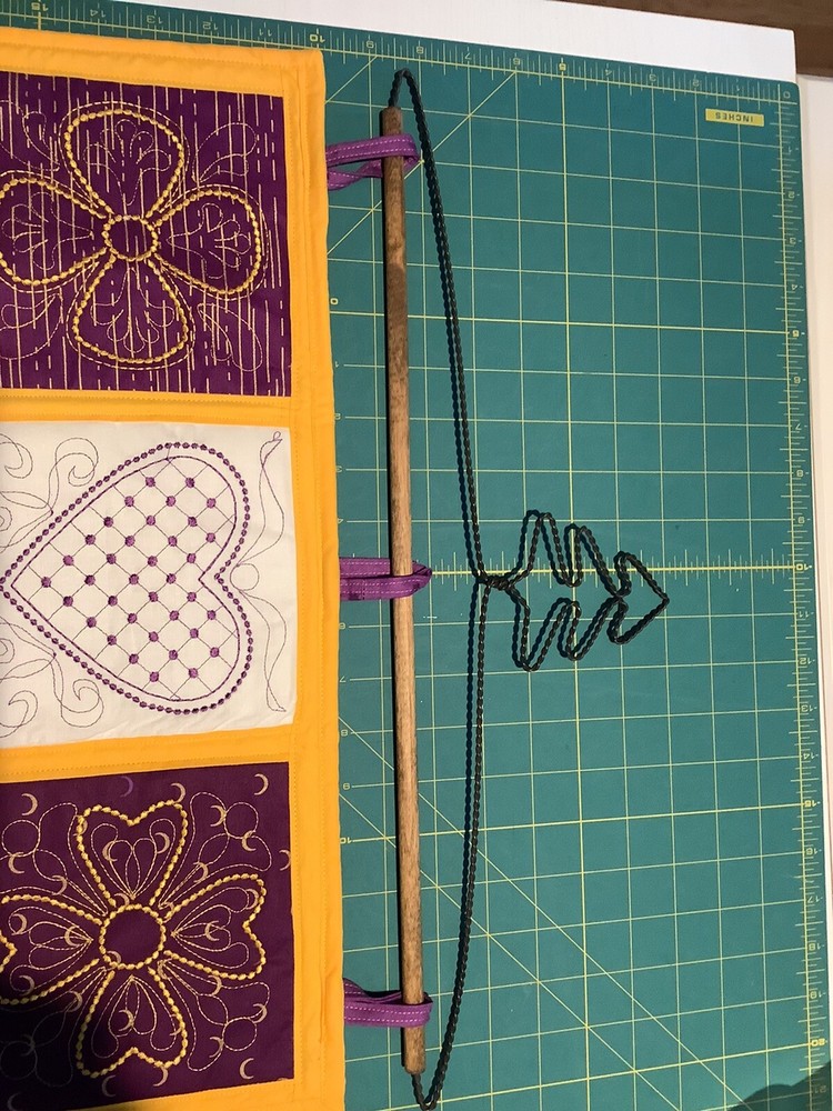 Machine Embroideried wall hanging