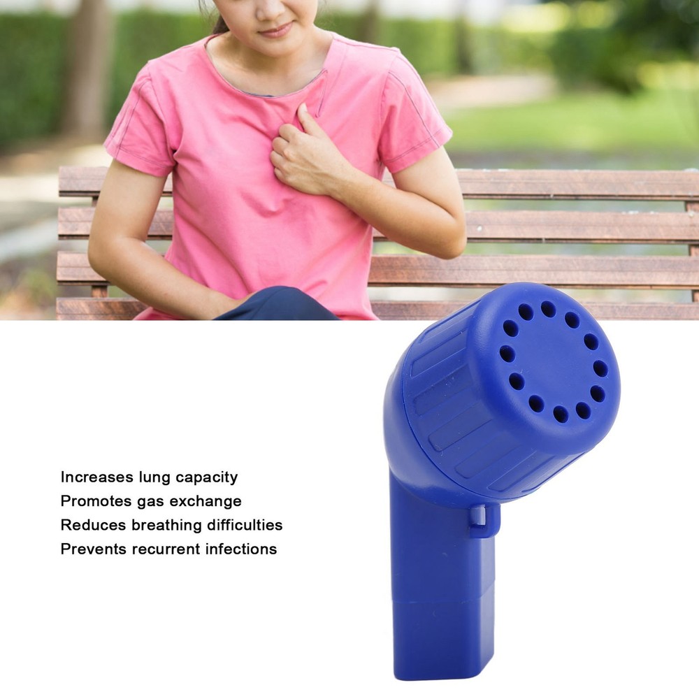 Handheld Breathing Exerciser Improve Lung Function For Sports ABS Alloy Premium