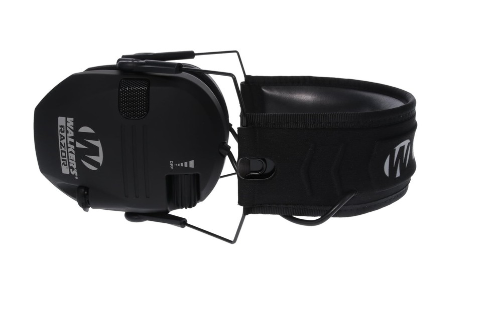 Walker's Razor Slim Electronic Muff, Black 1 Pack,