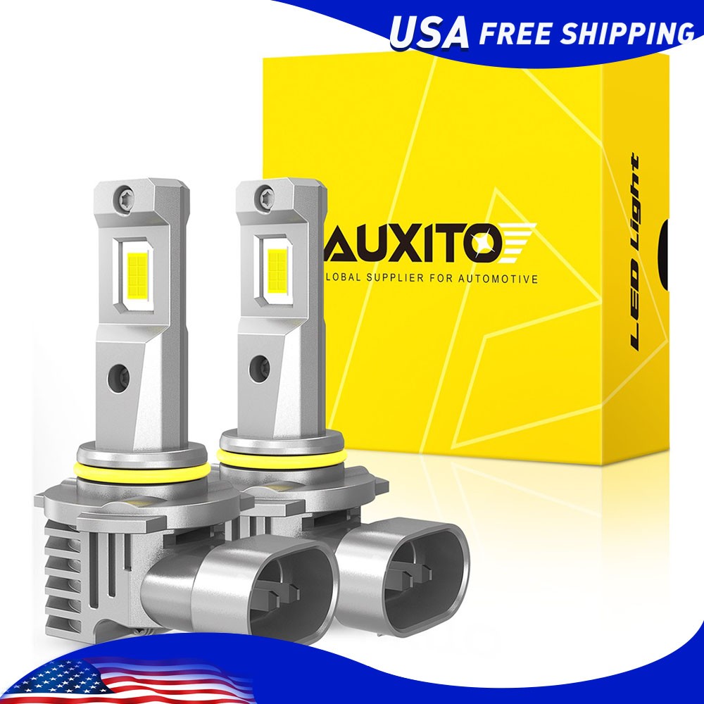 AUXITO 9145 9140 H10 LED Fog Driving Light Bulbs Super White 60000LM 6500K 2Pcs