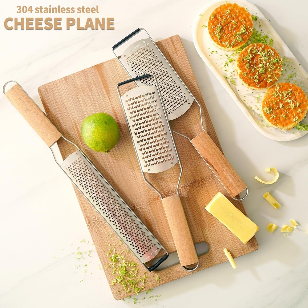 Professional Cheese Graters for Kitchen Stainless Steel Handheld,Durable Rust...