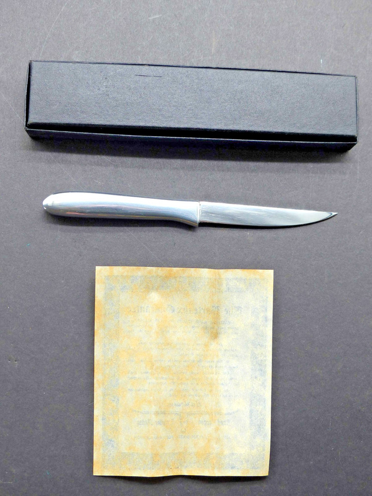 BARTEAUX Paring Knife NOS pixie bird & trout