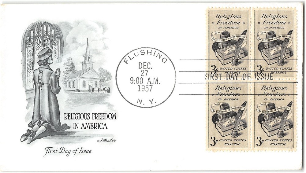 US #1099 First Day Cover (FDC), 1957